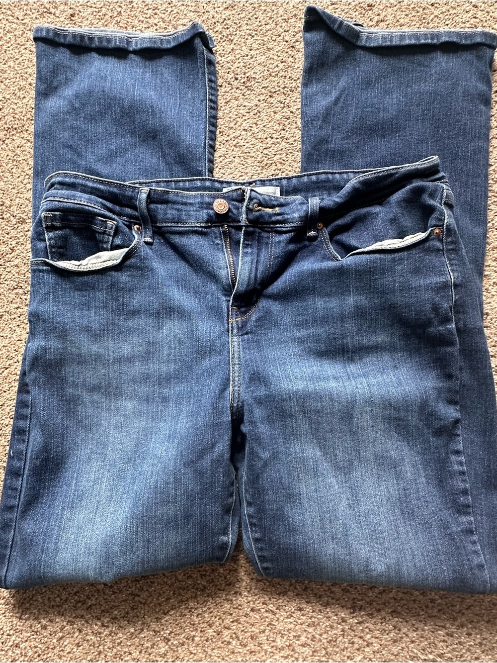 Signature by Levi Strauss Dark Blue Bootcut Jeans
